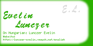evelin lunczer business card
